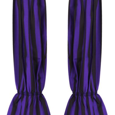 Black Purple Striped Sleeves