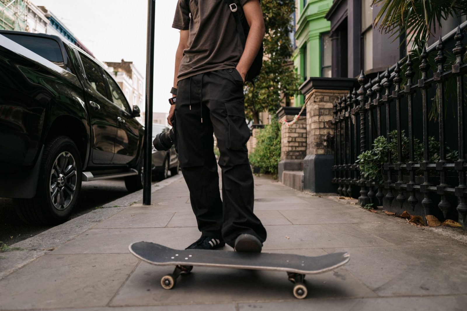 Person wearing baggy trip pants in alternative gothic streetwear outfit showcasing bold styling ideas